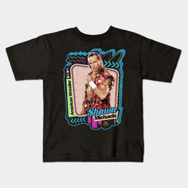 Shawn Michaels - Pro Wrestler Kids T-Shirt by PICK AND DRAG